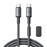 Joyroom S-A50 Unlimited Series 60W USB-C - USB-C-kabel med magnetisk organisator 1,2 m - Grå