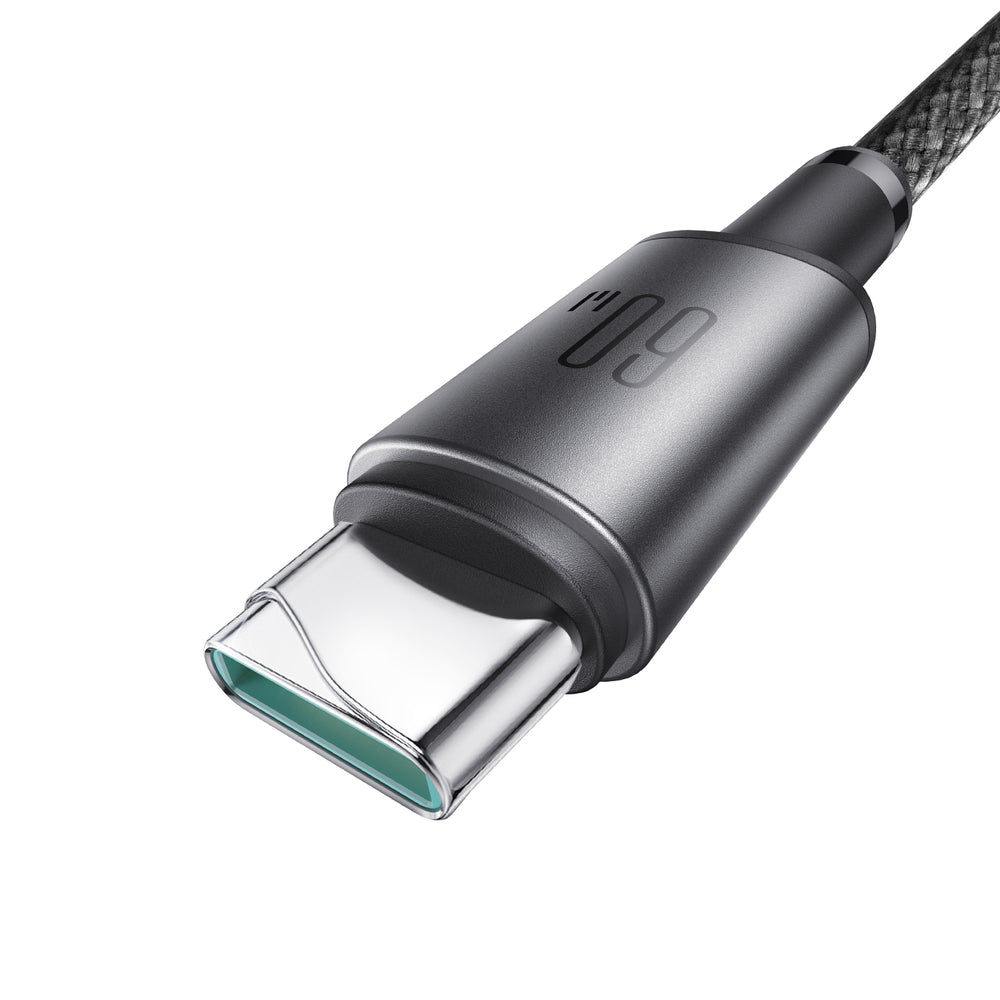 Joyroom S-A50 Unlimited Series 60W USB-C - USB-C-kabel med magnetisk organisator 1,2 m - Grå