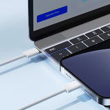 Joyroom S-A45 Ben serie 30W kabel (USB-C - Lightning) flettet 1m - hvid