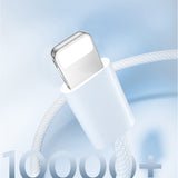 Joyroom S-A45 Ben serie 30W kabel (USB-C - Lightning) flettet 1m - hvid