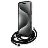 Karl Lagerfeld IML Crossbody Monogram Karl & Choupette Head MagSafe Case for iPhone 16 Pro - Black