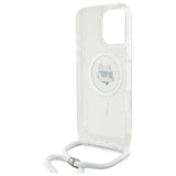 Karl Lagerfeld IML Choupette Head & Cord Magsafe Case for iPhone 16 Pro Max - Clear