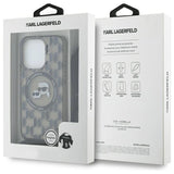 Karl Lagerfeld IML Crossbody Monogram Karl & Choupette Head MagSafe Case for iPhone 16 Pro Max - Black