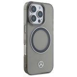 Mercedes Silver Ring MagSafe iPhone 16 Pro Max Case - sort