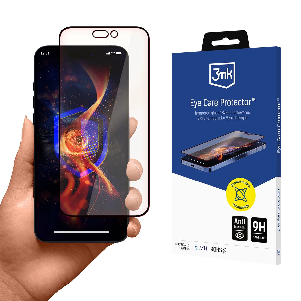 Hårdglas 3mk Eye Care Protector til Apple iPhone 16 Pro
