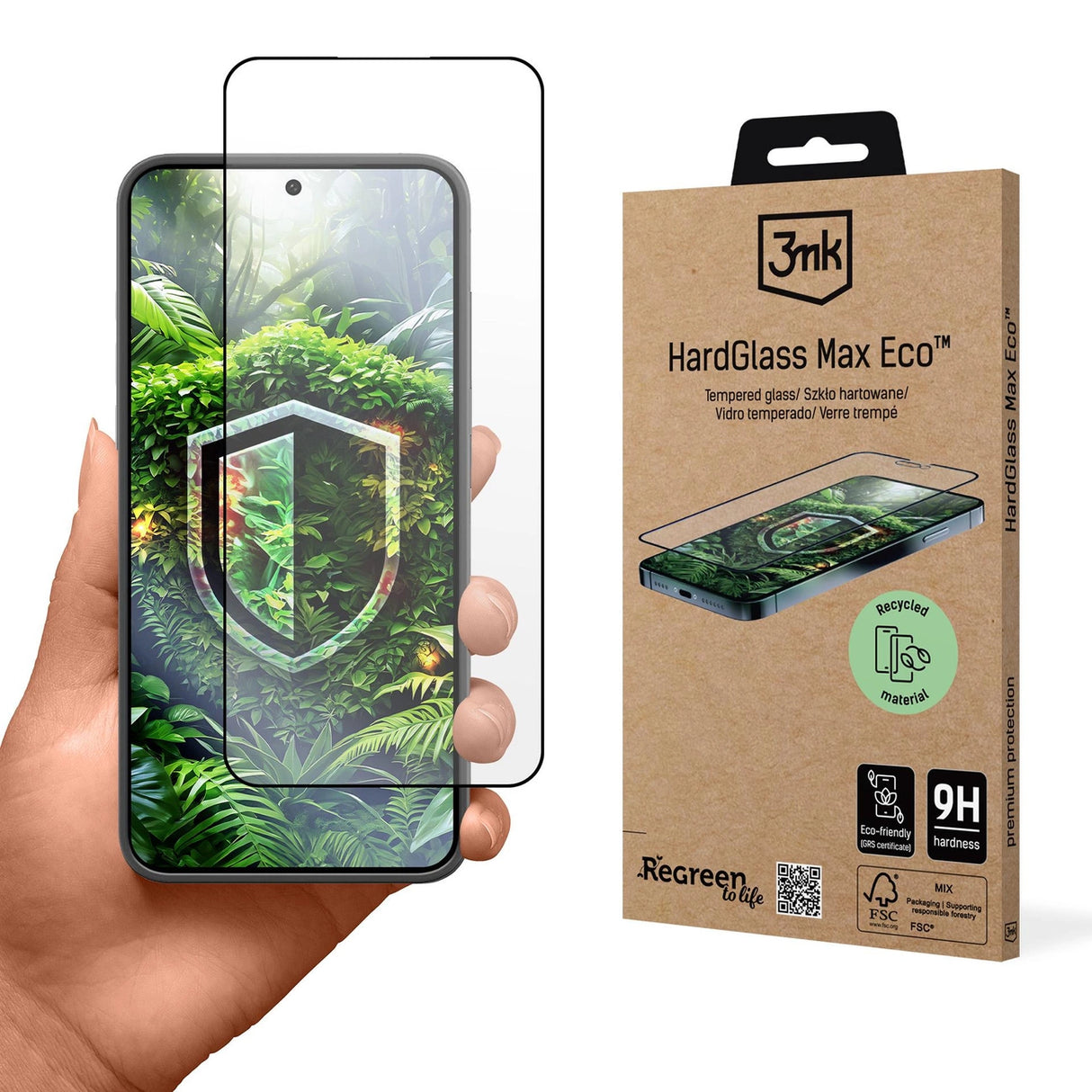 Hærdet glas 3mk HardGlass Max Eco til Samsung Galaxy S24