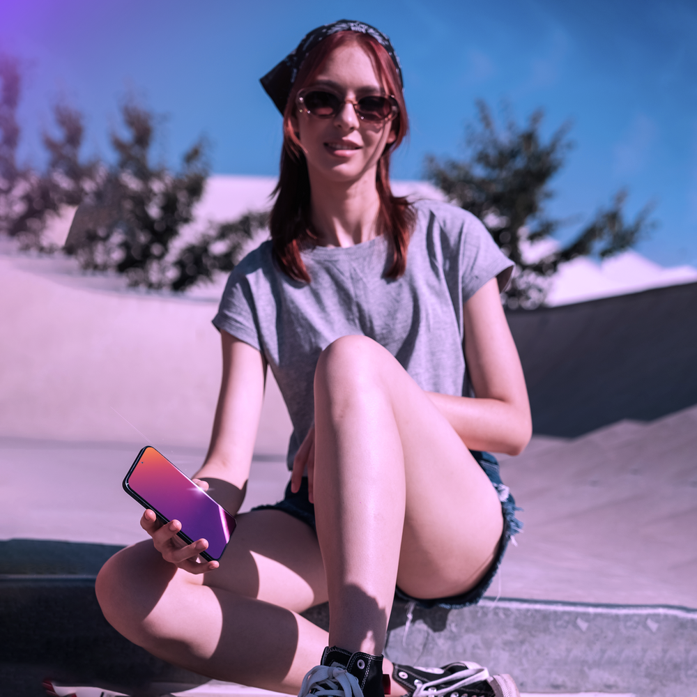 3mk Rainbow Privacy temperet glas til Apple iPhone 16 Pro