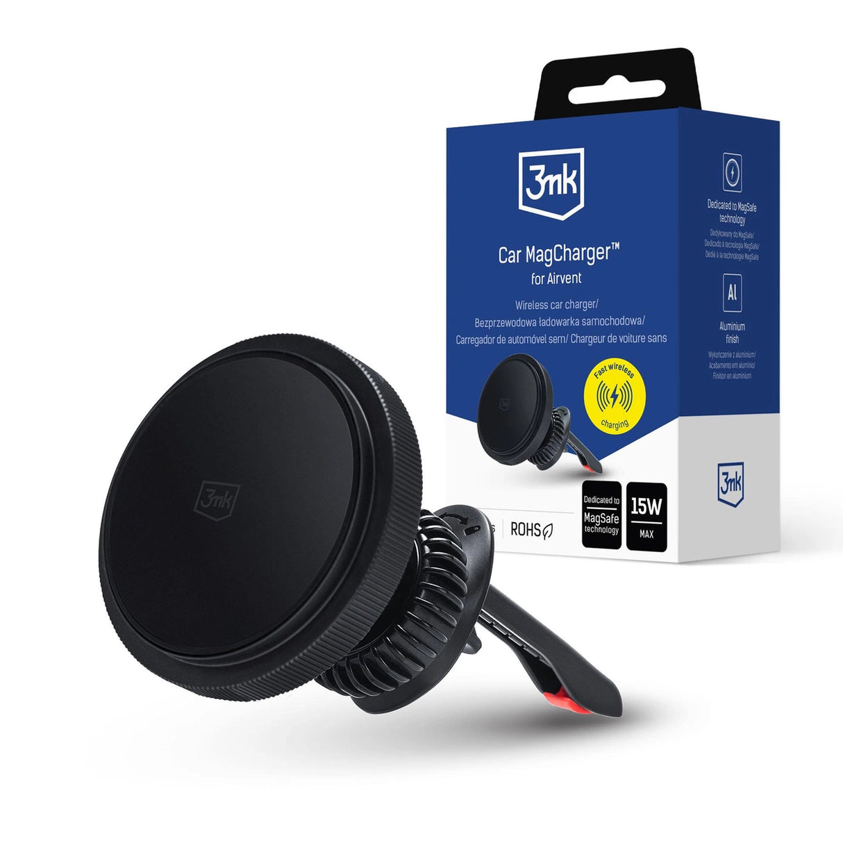 3mk Car MagCharger Car Holder til luftventilation - sort
