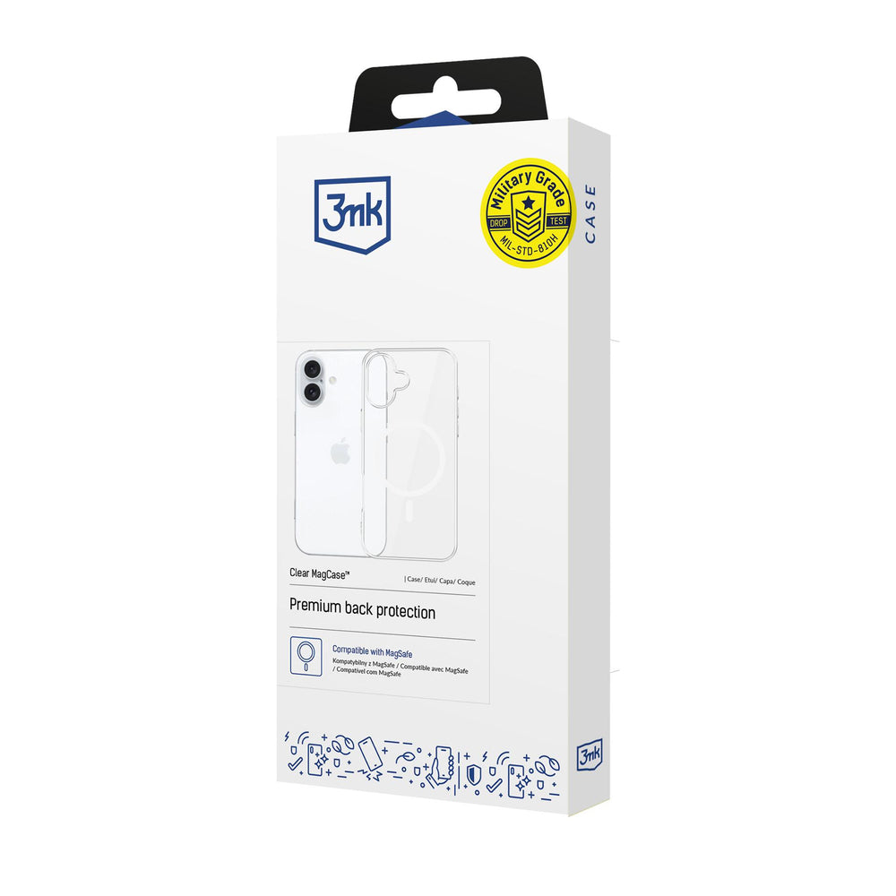 3mk Clear MagCase til Apple iPhone 16 - gennemsigtig