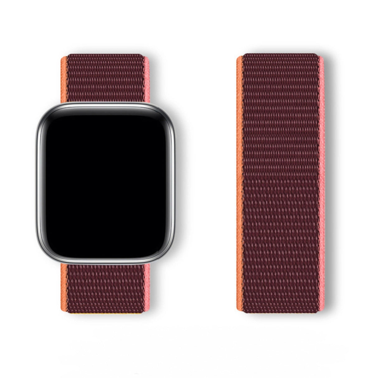 Sport Loop Strap til Apple Watch 42 / 44 / 45 / 46 / 49 mm - Rød