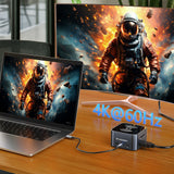 Hub USB-C 12 in 1 Wozinsky WHBC09Y8S multifunctional, with wireless charging function, aluminum, with 15 cm cable - gray