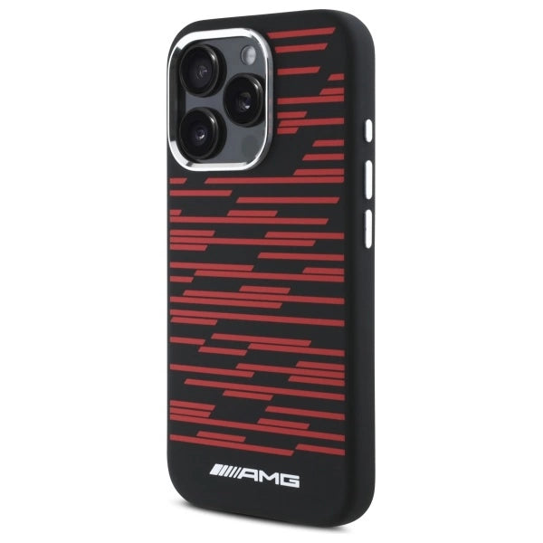 AMG Silicone Graphics MagSafe case til iPhone 16 Pro - sort