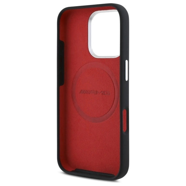 AMG Silicone Graphics MagSafe case til iPhone 16 Pro - sort
