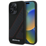 AMG Checkered Flag Pattern MagSafe Case til iPhone 16 Pro - sort
