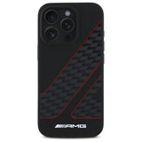 AMG Checkered Flag Pattern MagSafe Case til iPhone 16 Pro - sort
