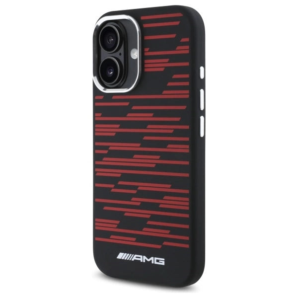 AMG Silicone Graphics MagSafe case til iPhone 16 - sort
