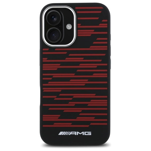 AMG Silicone Graphics MagSafe case til iPhone 16 - sort