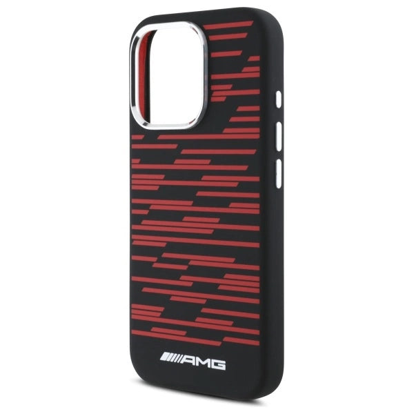 AMG Silicone Graphics MagSafe Case til iPhone 16 Pro Max - sort