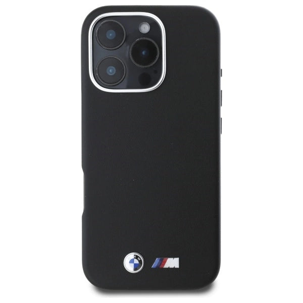 BMW M Smooth Full Wrapped Metal MagSafe Case til iPhone 16 Pro - sort