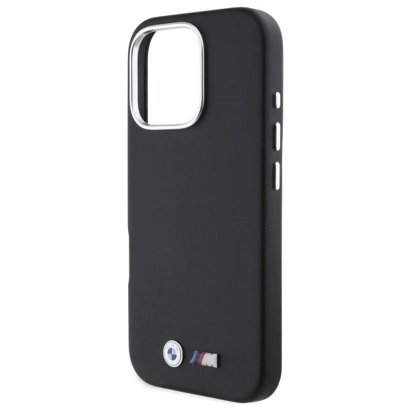 BMW M Smooth Full Wrapped Metal MagSafe Case til iPhone 16 Pro - sort
