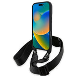 BMW M Edition Carbon Tricolor Lines & Strap Case til iPhone 16 Pro - sort