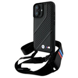 BMW M Edition Carbon Stripe & Strap iPhone 16 Plus Case - sort