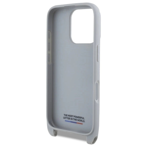 BMW M Edition Carbon Stripe & Strap iPhone 16 Pro Max Case - Grå