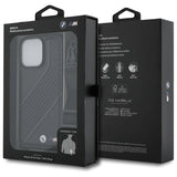 BMW M Edition Carbon Stripe & Strap Case til iPhone 16 Pro Max - sort