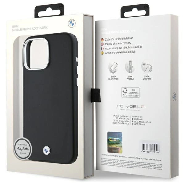 BMW Sign Full Wrapped Metal MagSafe iPhone 16 Pro Case - sort