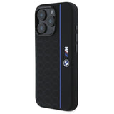 BMW silikone Hexagon Blue Line MagSafe iPhone 16 Pro Case - sort