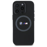 BMW M Silicone Printed Ring MagSafe Case til iPhone 16 Pro - sort