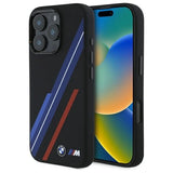 BMW Silicone Random Lines MagSafe iPhone 16 Pro Case - sort