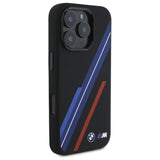 BMW Silicone Random Lines MagSafe iPhone 16 Pro Case - sort