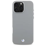 BMW Sign Full Wrapped Metal MagSafe Case til iPhone 16 Pro Max - Grå