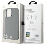 BMW Sign Full Wrapped Metal MagSafe Case til iPhone 16 Pro Max - Grå