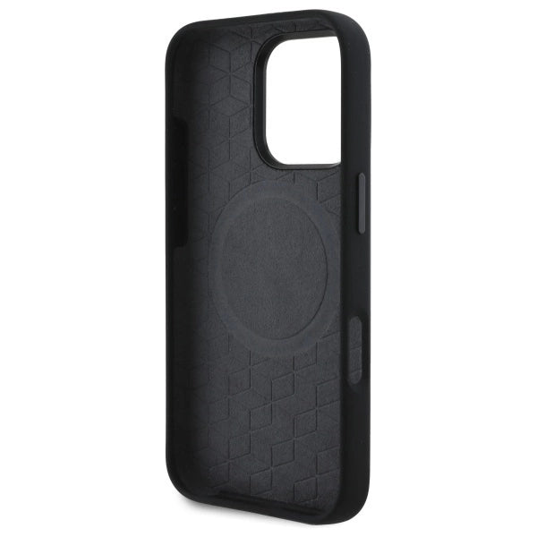 BMW M Silicone Printed Ring MagSafe Case til iPhone 16 Pro Max - sort
