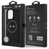 BMW M Silicone Printed Ring MagSafe Case til iPhone 16 Pro Max - sort
