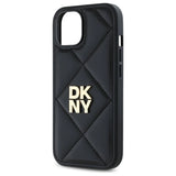 DKNY Quilted Stack Logo iPhone 14 Case - sort