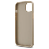 DKNY Quilted Stack Logo iPhone 15 Plus Case - Beige