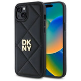 DKNY Quilted Stack Logo iPhone 15 Plus Case - sort