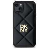 DKNY Quilted Stack Logo iPhone 15 Plus Case - sort