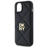 DKNY Quilted Stack Logo iPhone 15 Plus Case - sort