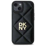 DKNY Quilted Stack Logo iPhone 15 Case - sort