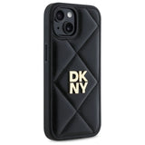 DKNY Quilted Stack Logo iPhone 15 Case - sort
