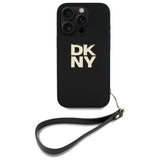 DKNY Wrist Strap Stock Logo iPhone 16 Pro Case - sort