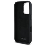 DKNY Liquid Silicone Metal Logo iPhone 16 Case - sort