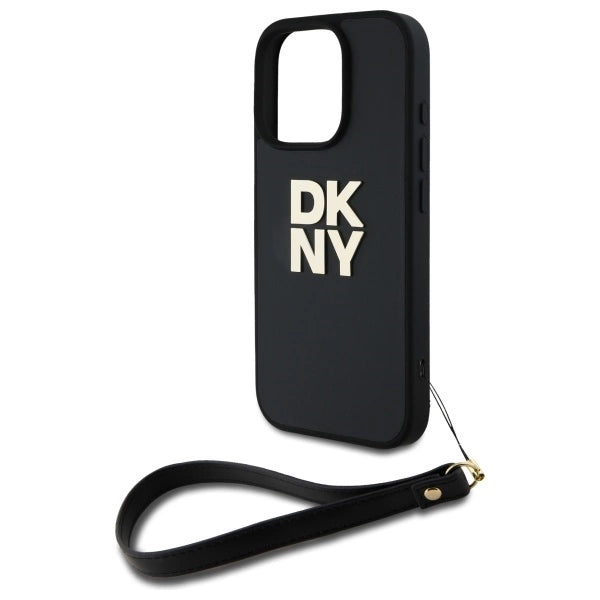 DKNY Wrist Strap Stock Logo iPhone 16 Pro Max Case - sort