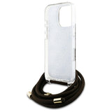Guess Crossbody Cord 4G Print Case til iPhone 16 Pro - Brunt