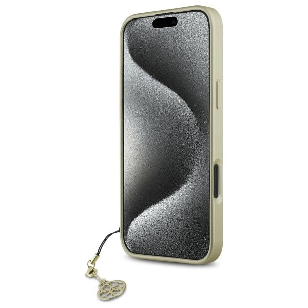 Guess 4G Charms Collection case til iPhone 16 - brun