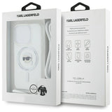 Karl Lagerfeld Crossbody IML Karl Head Magsafe Case for iPhone 16 Pro Max - Clear